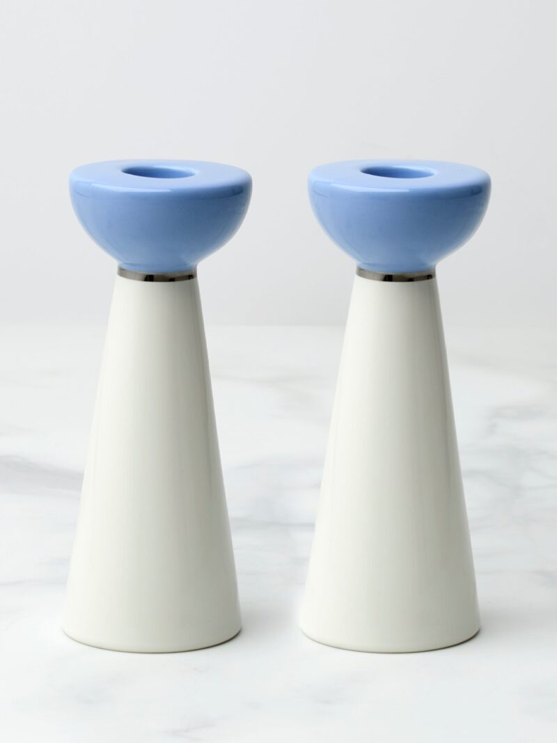 Oak Street Candlestick Holders - Set of 2